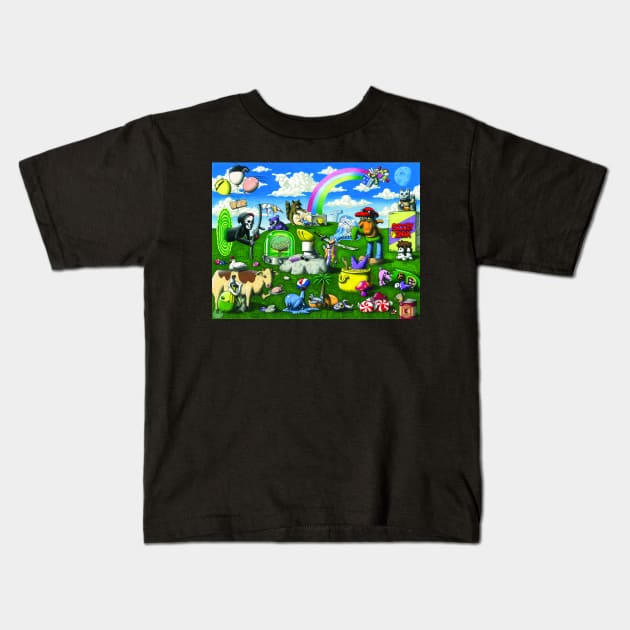 Cartoon Network Homage Kids T-Shirt by Jimmy Alonzo